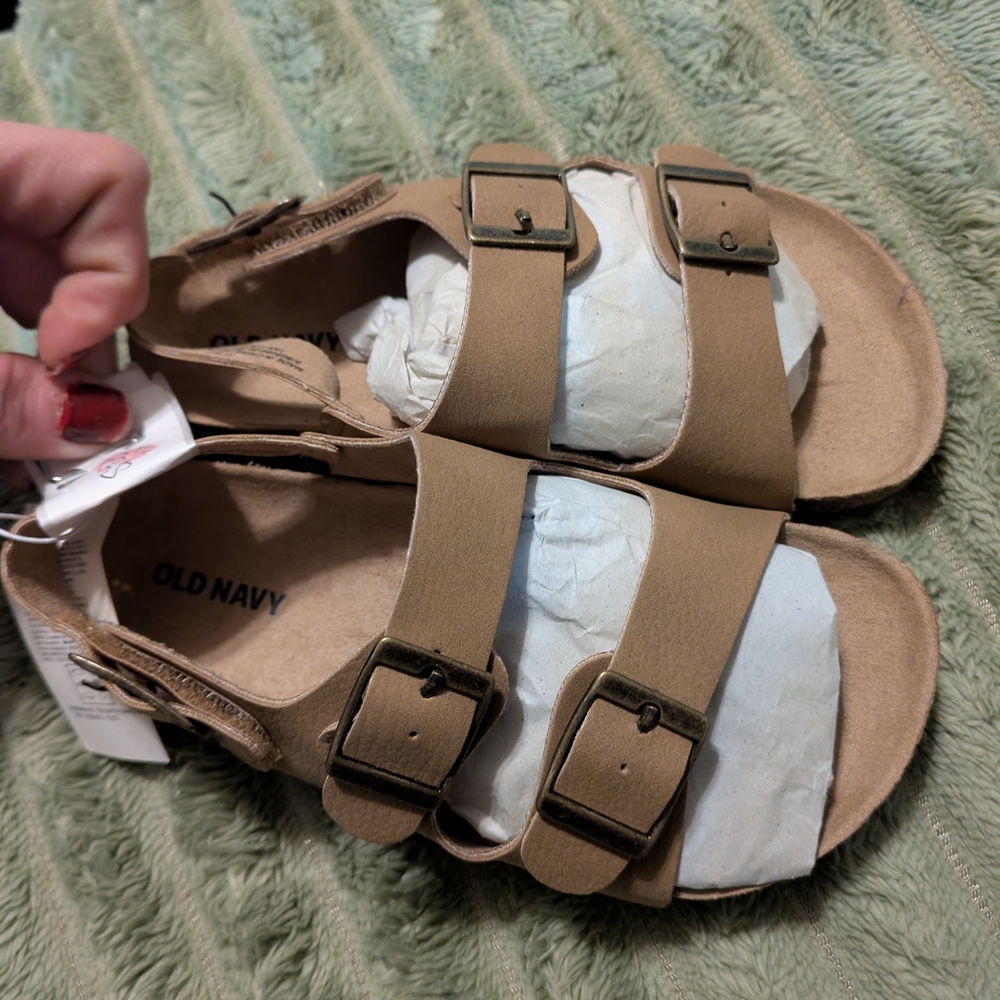 Old Navy Kids Brown Buckle Sandals